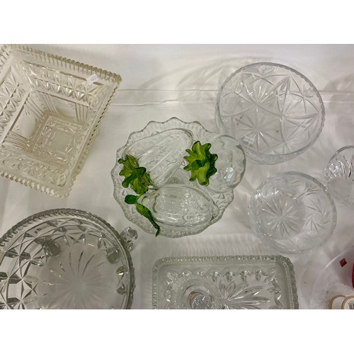 719 - A Quantity of Cut Glass to include Bowls, Dishes, Vases, etc.