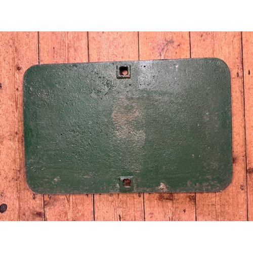 771 - An Original Vintage Railway Station Cast Iron Sign 