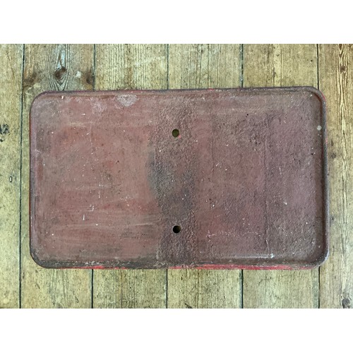 772 - An Original Vintage Railway Station Cast Iron Sign 