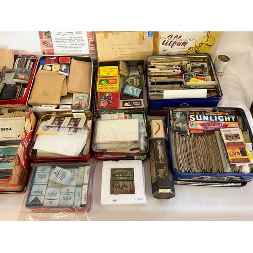 783 - A Large Collection of Matchboxes Some Full & Unused along with Two Early Bryant & May's. 400+. Needs... 