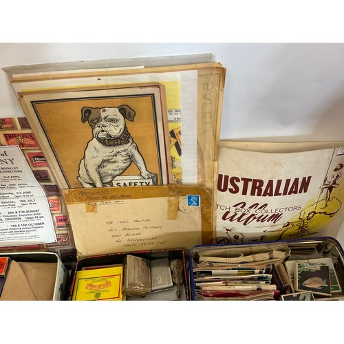 783 - A Large Collection of Matchboxes Some Full & Unused along with Two Early Bryant & May's. 400+. Needs... 