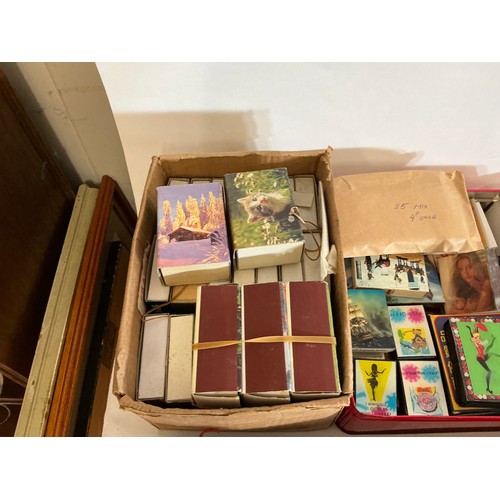 783 - A Large Collection of Matchboxes Some Full & Unused along with Two Early Bryant & May's. 400+. Needs... 