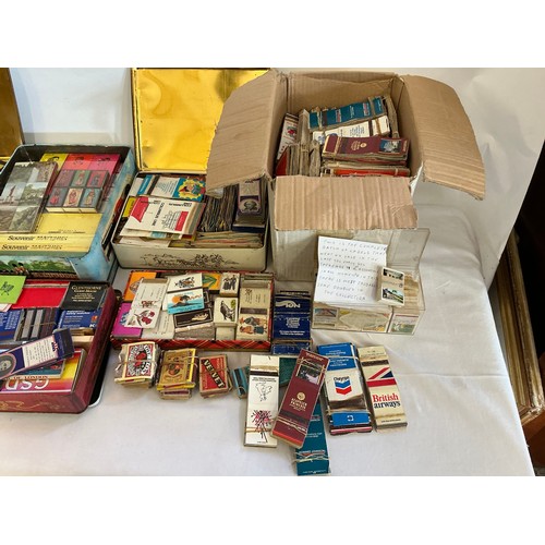 784 - A Large Collection of Matchboxes Some Full & Unused. 400+. Needs Viewing.