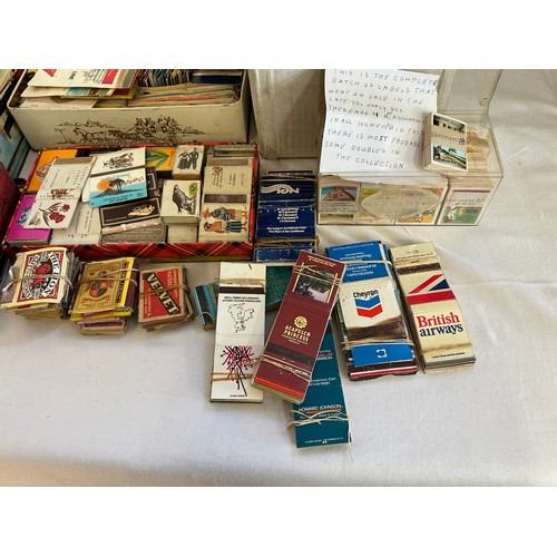 784 - A Large Collection of Matchboxes Some Full & Unused. 400+. Needs Viewing.