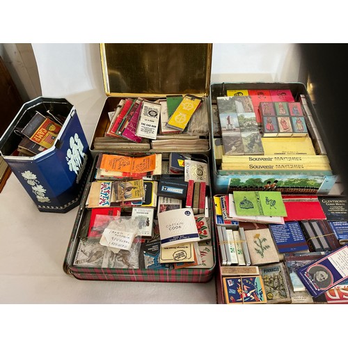 784 - A Large Collection of Matchboxes Some Full & Unused. 400+. Needs Viewing.