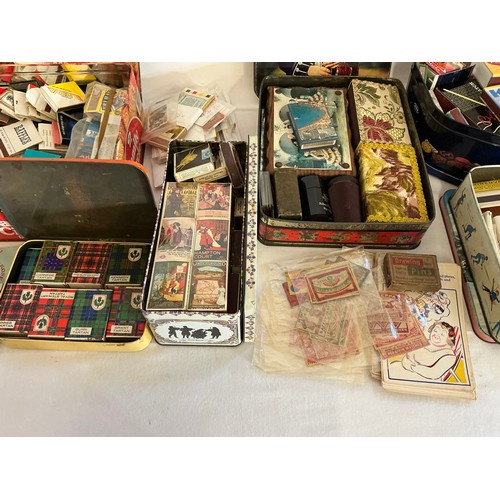 785 - A Large Collection of Matchboxes Some Full & Unused. 200+. Needs Viewing.