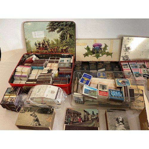 786 - A Large Collection of Matchboxes Some Full & Unused. 100+. Needs Viewing.