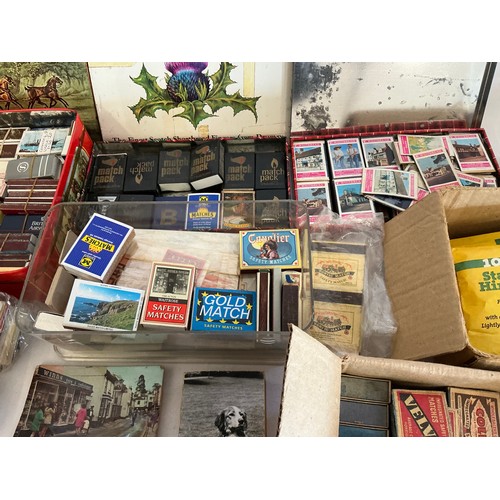 786 - A Large Collection of Matchboxes Some Full & Unused. 100+. Needs Viewing.