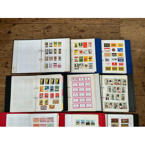 788 - A Large Collection of Nine Albums of Vintage Matchbox Labels & Matchboxes from over the World to inc... 