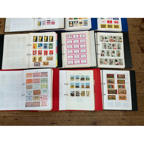 788 - A Large Collection of Nine Albums of Vintage Matchbox Labels & Matchboxes from over the World to inc... 