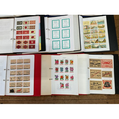 788 - A Large Collection of Nine Albums of Vintage Matchbox Labels & Matchboxes from over the World to inc... 