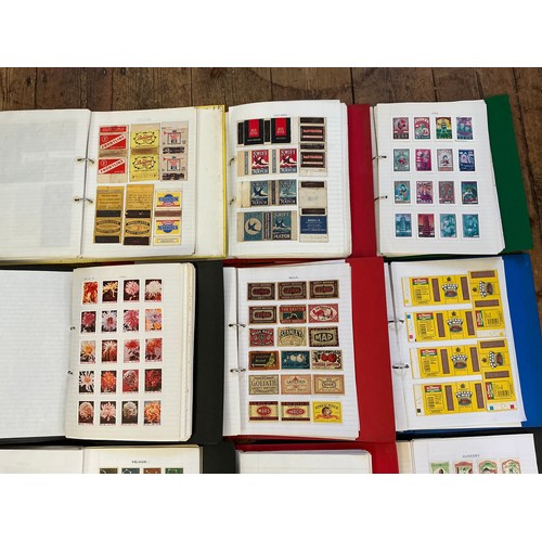 791 - A Large Collection of Nine Albums of Vintage Matchbox Labels & Matchboxes from all over the World to... 