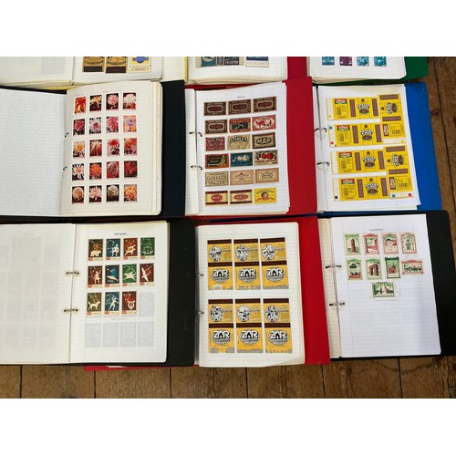 791 - A Large Collection of Nine Albums of Vintage Matchbox Labels & Matchboxes from all over the World to... 