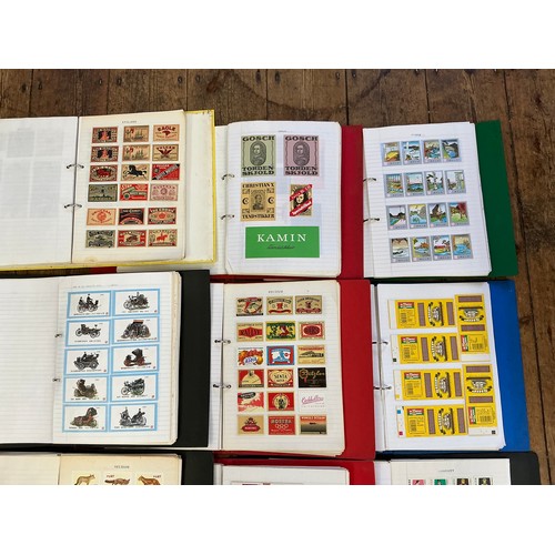 791 - A Large Collection of Nine Albums of Vintage Matchbox Labels & Matchboxes from all over the World to... 