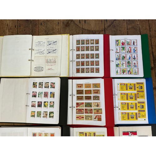791 - A Large Collection of Nine Albums of Vintage Matchbox Labels & Matchboxes from all over the World to... 