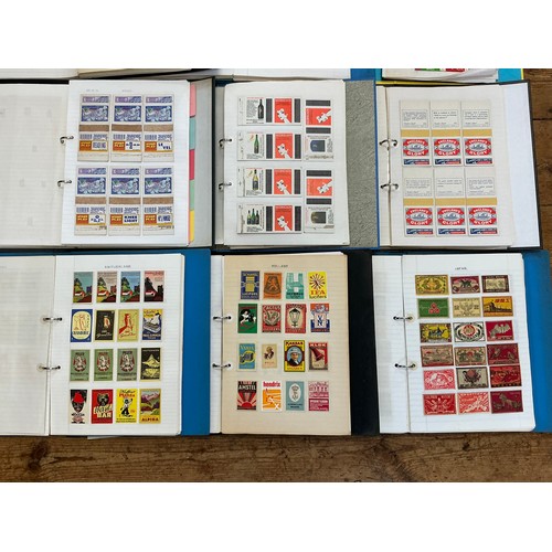 792 - A Large Collection of Nine Albums of Vintage Matchbox Labels & Matchboxes from All over the World to... 