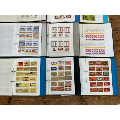 792 - A Large Collection of Nine Albums of Vintage Matchbox Labels & Matchboxes from All over the World to... 
