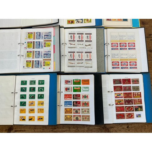 792 - A Large Collection of Nine Albums of Vintage Matchbox Labels & Matchboxes from All over the World to... 