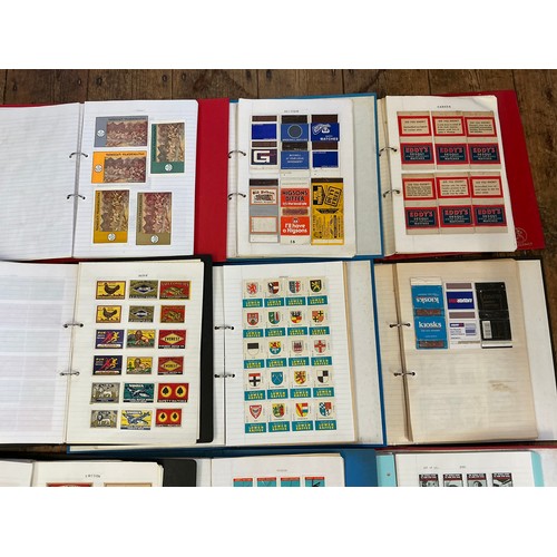 793 - A Large Collection of Nine Albums of Vintage Matchbox Labels & Matchboxes from All over the World to... 