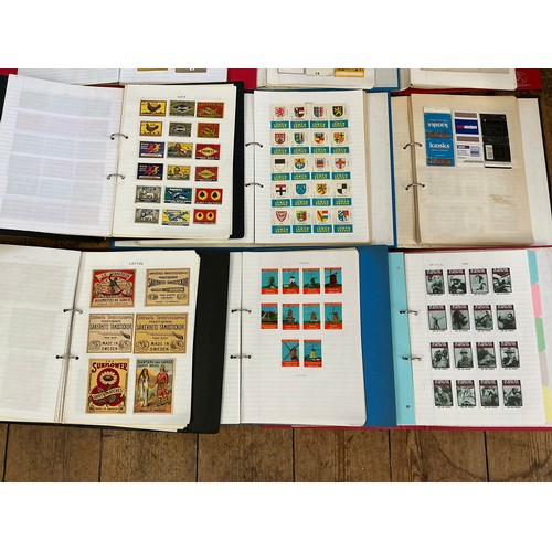 793 - A Large Collection of Nine Albums of Vintage Matchbox Labels & Matchboxes from All over the World to... 