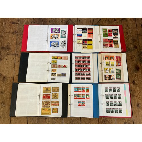 793 - A Large Collection of Nine Albums of Vintage Matchbox Labels & Matchboxes from All over the World to... 