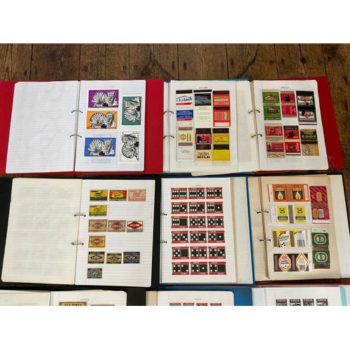 793 - A Large Collection of Nine Albums of Vintage Matchbox Labels & Matchboxes from All over the World to... 