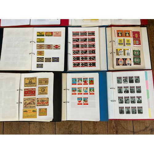 793 - A Large Collection of Nine Albums of Vintage Matchbox Labels & Matchboxes from All over the World to... 