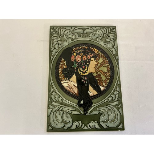 892 - A Coloured Slip-Ware Panel After 