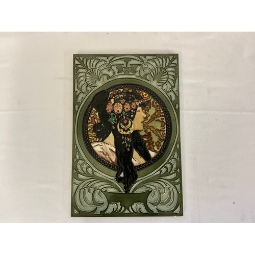 892 - A Coloured Slip-Ware Panel After 