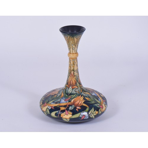 893 - A Moorcroft Vase decorated with Prairie Summer pattern after Rachel Bishop. Standing: 22cms high. Da... 