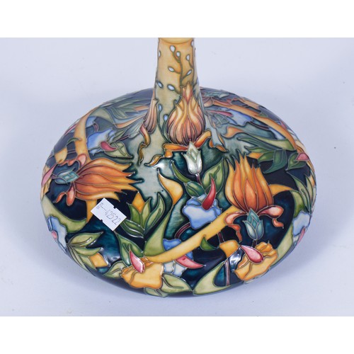 893 - A Moorcroft Vase decorated with Prairie Summer pattern after Rachel Bishop. Standing: 22cms high. Da... 