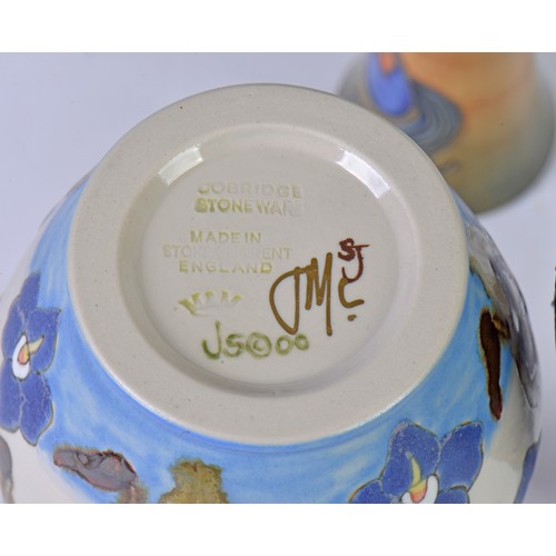 904 - Four various Moorcroft Vases with Peacock's Feathers, Fruits & Leaves Complete with Boxes & Paperwor... 