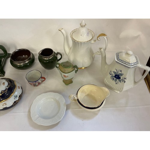 936 - A Collection of Porcelain to include Alfred Meakin, French Green Tea Pot on Stand with Milk Jug & Bo... 