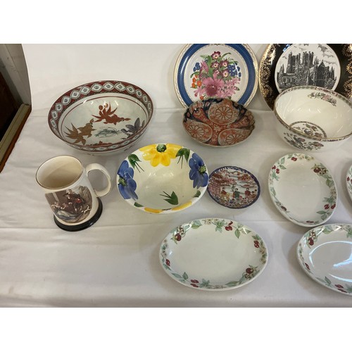 937 - A Collection of various China to include a Wedgwood Bowl, a Burlington Mug, various Plates including... 