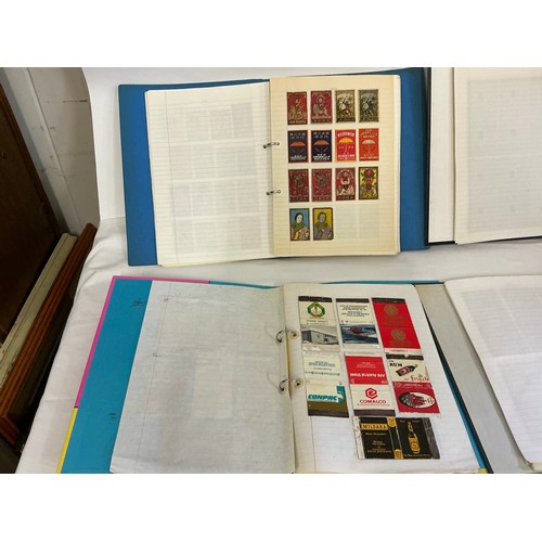 792 - A Large Collection of Nine Albums of Vintage Matchbox Labels & Matchboxes from All over the World to... 