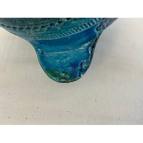 A 1960s Bitossi Blue & Green Glazed Plump Chicken Table Ornament ...