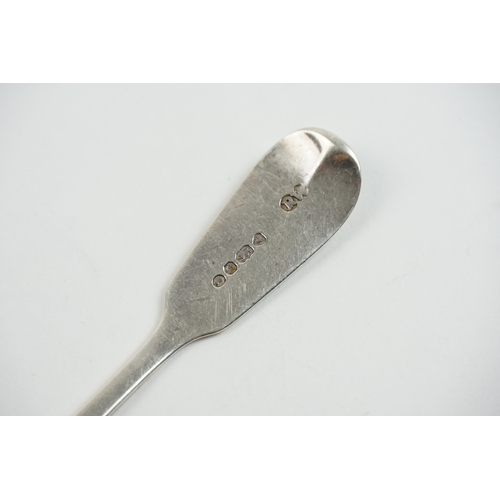 11 - A set of four Victorian silver teaspoons by Robert Wallis, hallmarked London circa 1850, with initia... 