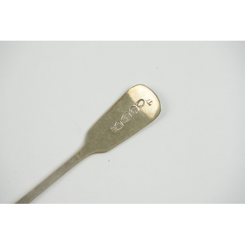 14 - An early Victorian crested silver spoon, hallmarked Newcastle 1840, together with a silver egg cup a... 
