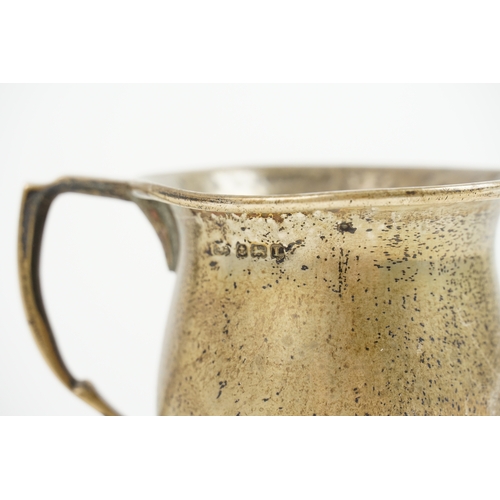 51 - A Victorian silver christening cup. Engraved MSB. Hallmarked Birmingham 1860. Weight 92.4g.