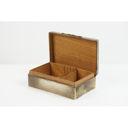 52 - A silver Mappin and Webb cigarette box. Hallmarked 1812 London. Total weight 431.5g. Dimensions 14cm... 