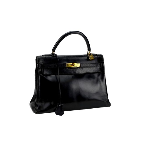 274 - A 1970's Hermes Black Bag 