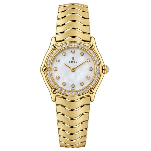 A Ladies "Ebel Sport Classic" 18ct Gold Watch complete with 39 Diamonds. The Watch was purchased new on the 23rd July 2001 & is in As New Condition complete with Box & Papers. New Price Today £19,000.00.