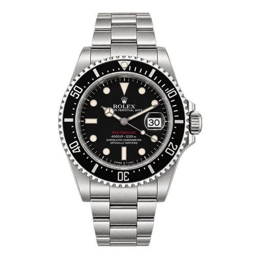 A 2019 Rolex Sea-Dweller 43mm with Red Writing Gentleman's Wristwatch finished in Stainless Steel with Black Face & Dial. The Watch has had very little use & comes Complete with the Original Box, Extra Link & Paperwork.