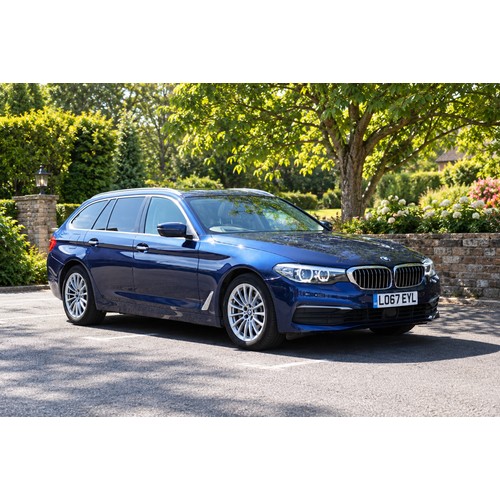 A December 2017/67 "BMW 530d SE Touring Automatic" in Dark Blue with Cream Leather. Very High Specification to include Satellite Navigation, Camera Surround System, Glass Panoramic Sunroof, Heated Seats, Automatic Parking System, etc, 1 Owner & only 33,400 Miles with BMW Service History. Paperwork & Both Keys in Office.