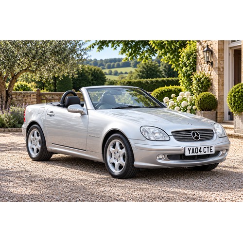 A 2004 "Mercedes 230SLK Automatic Convertible" finished in Champagne with Black Leather, Heated Seats, Electric Seats, Alloy Wheels, etc  Only 4 Owners from New with a Lovely History & only 43,000 Miles. The MOT expires 10th November 2022 & there is a Large File in the Office including the Registration Document & Two Keys. Buyer's Premium: 24% inclusive.