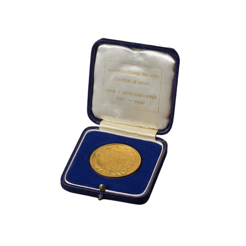 294 - A Scarce Transvaal  & Orange Free State Chamber of Mines Union of South Africa Jubilee 1910-1960 