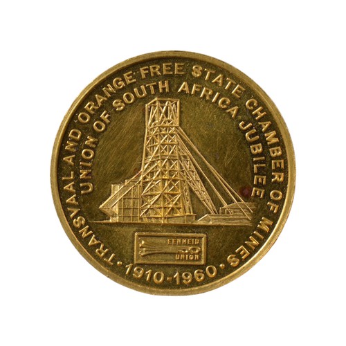294 - A Scarce Transvaal  & Orange Free State Chamber of Mines Union of South Africa Jubilee 1910-1960 