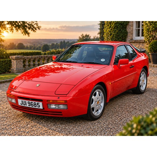 A "Barn Find" January 1988 "Porsche 944 Turbo" (Reg: JUI 9685 or E134 CNS) finished in Original Guards Red with Black Leather & Red Piping. Specification includes Sports Seats/Red Piping, Partial Electric Seats, Turbo Alloys, etc. The Car has covered only 80,000 Miles & comes with Two Keys, Locking Wheel Nut & Alarm Box. Chassis No: WPOZZZ95ZHN101311. The Car is from deceased Estate so there is No Registration Document & will need checking before starting.