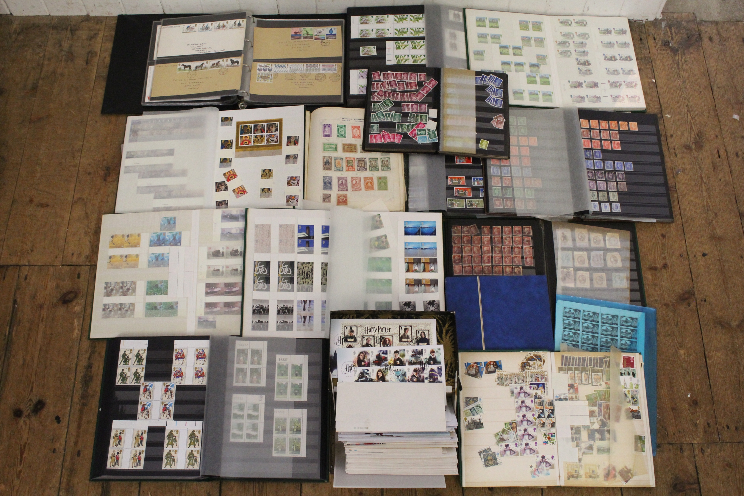 A Large Quantity of British Stamps, contained in numerous albums and ...