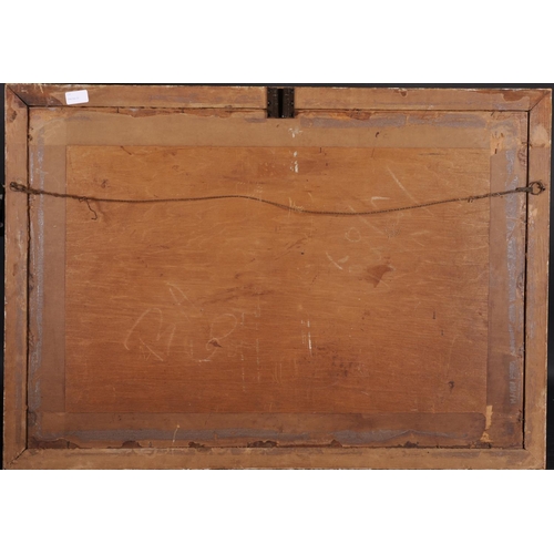 124 - Early 19th Century English School. A Horse Drawn Single Carriage, with Figures, Oil on Board, 23.5” ... 